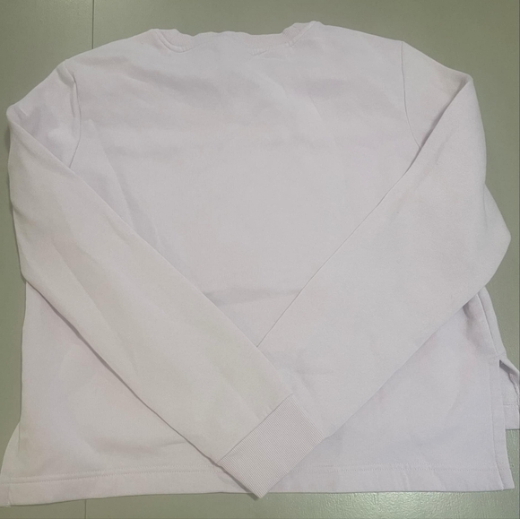 Adidas womens semi cropped oversized crewneck sweatshirt size small - Picture 2 of 4